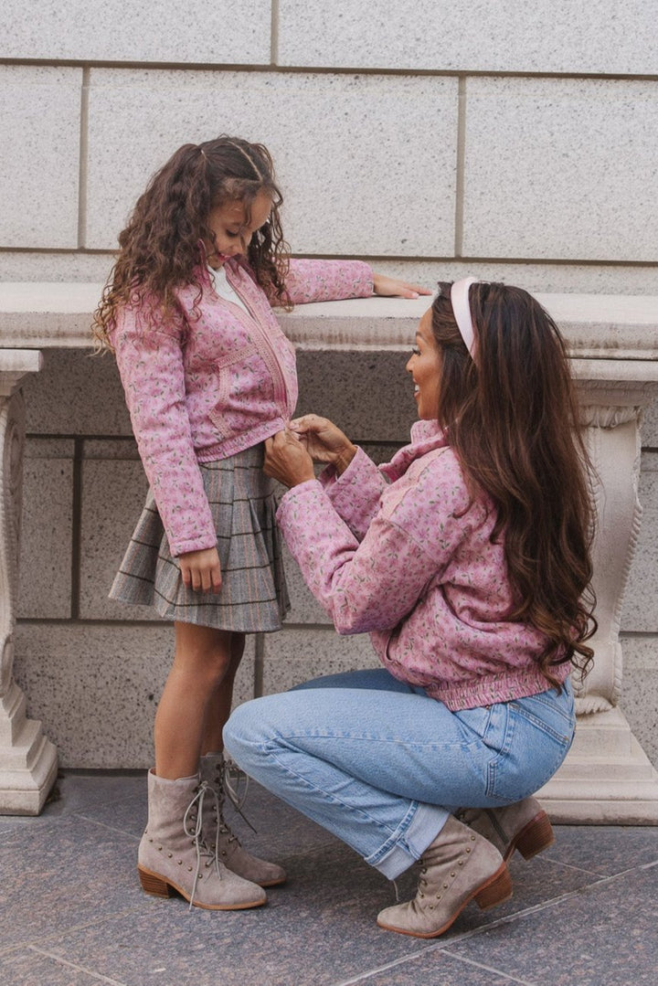 Mini Tasia Jacket in Pink Floral