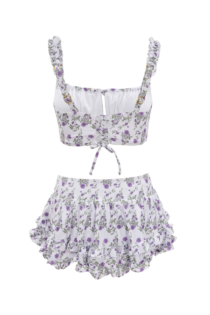 Rita Ruffle Skirt in Maeve Floral