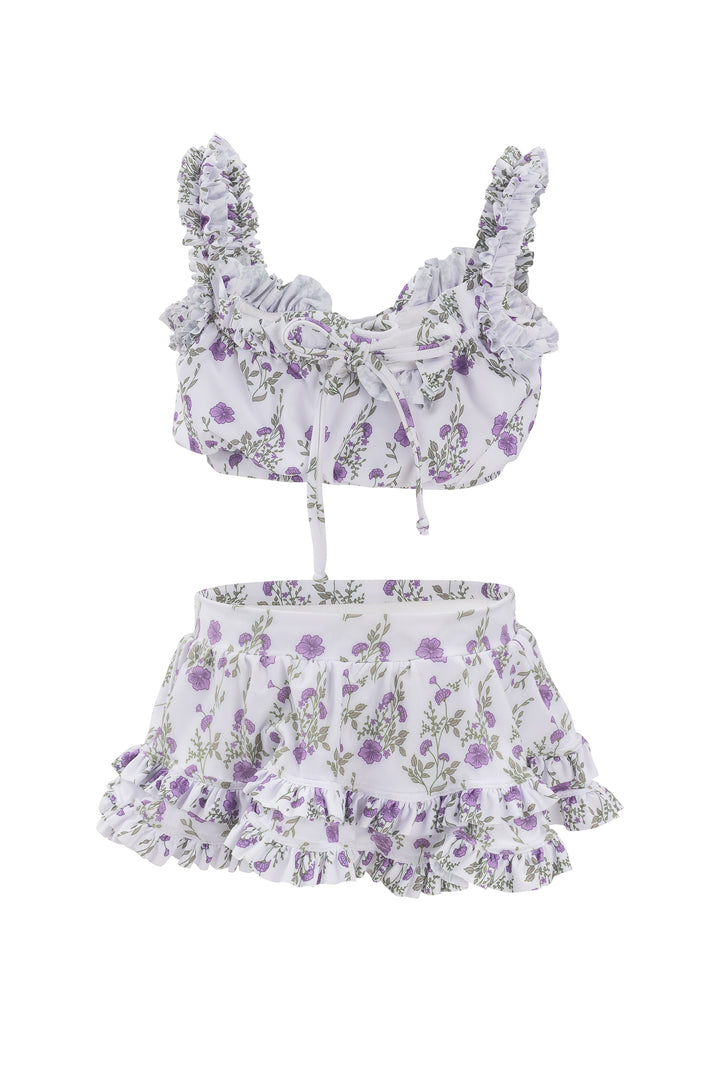 Mini Rita Ruffle Skirt in Maeve Floral