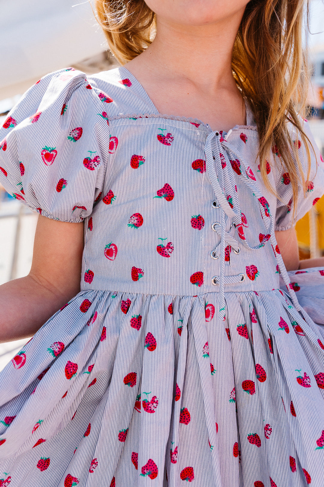 Mini Thea Dress in Strawberry - FINAL SALE