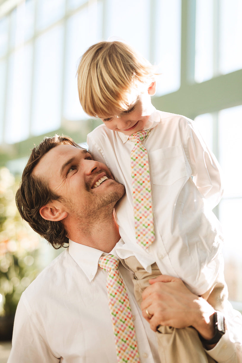 Ties in Boxwood Blossoms Print