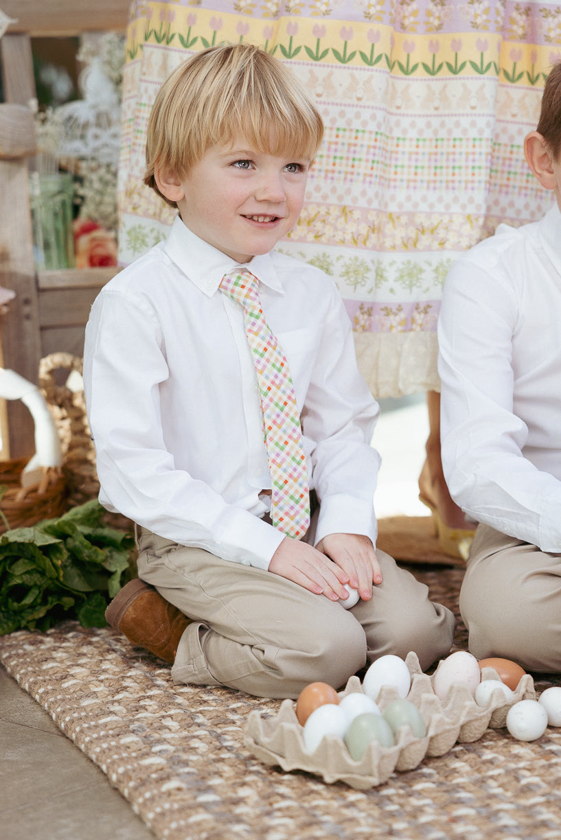 Ties in Boxwood Blossoms Print