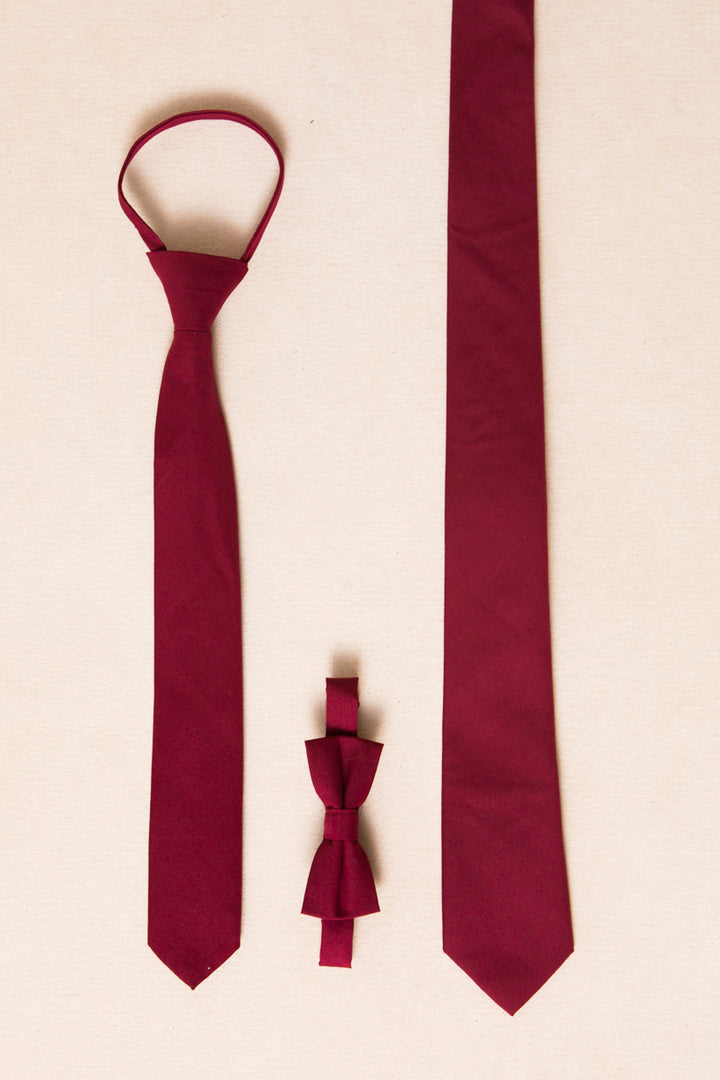 Boys Max Tie in Maroon - FINAL SALE