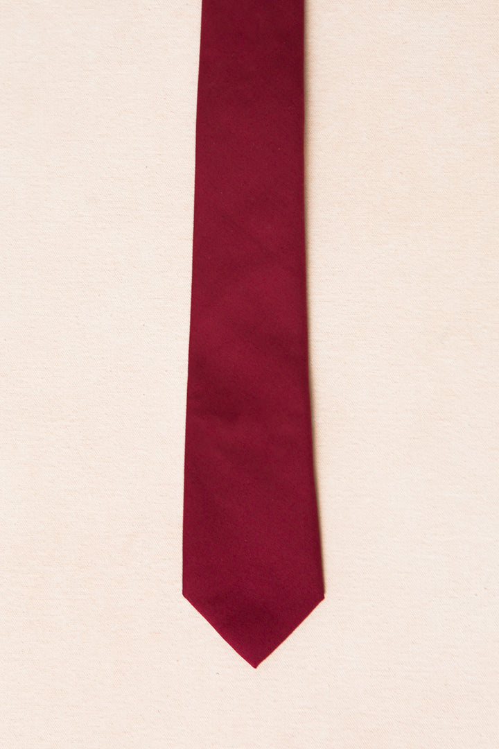 Mens Max Tie in Maroon - FINAL SALE