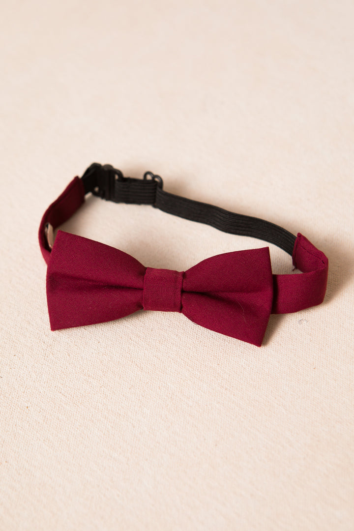 Baby Boys Henry Bow Tie in Maroon - FINAL SALE