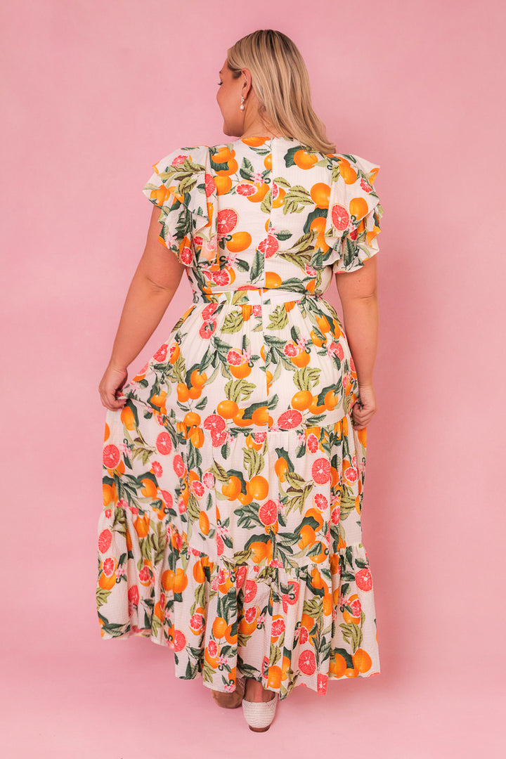 Trixie Dress in Citrus - FINAL SALE