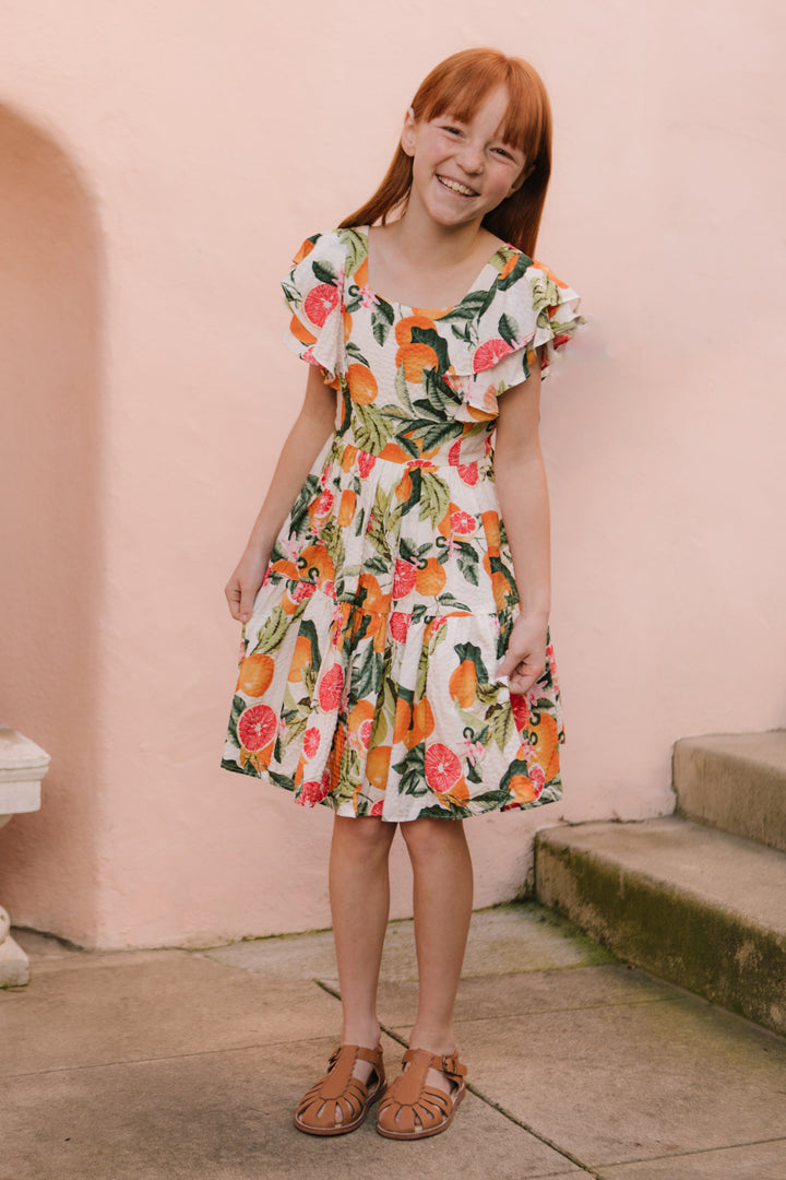 Mini Trixie Dress in Citrus
