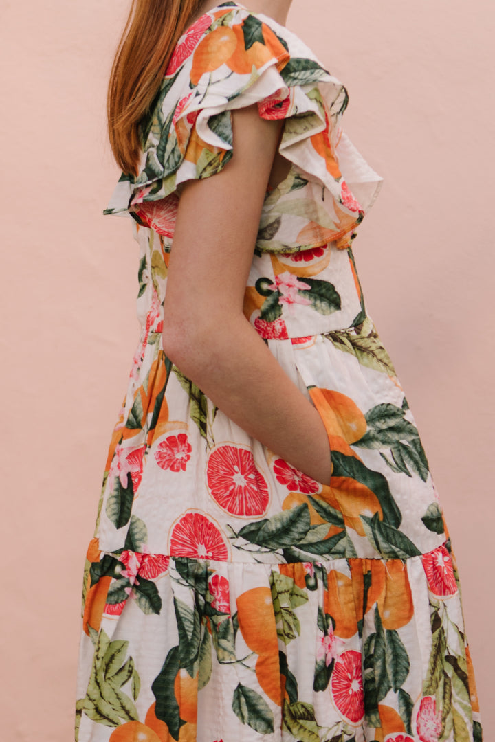 Mini Trixie Dress in Citrus