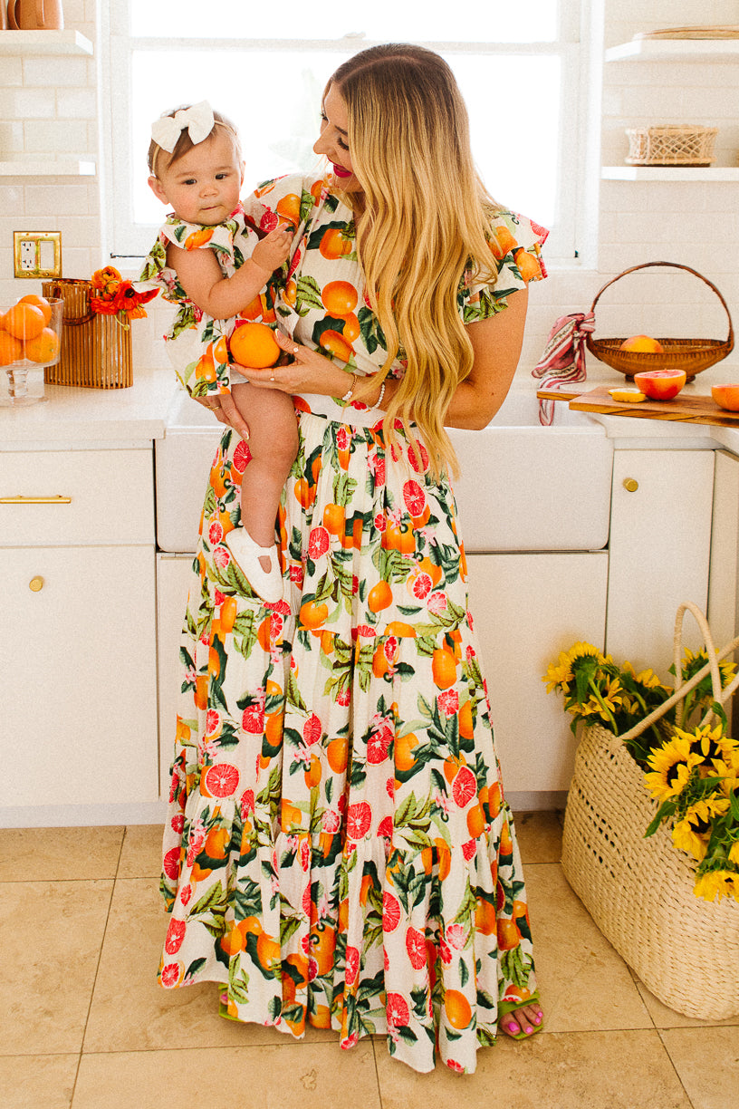 Trixie Dress in Citrus - FINAL SALE