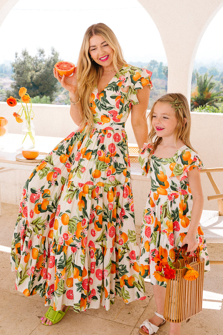 Trixie Dress in Citrus - FINAL SALE