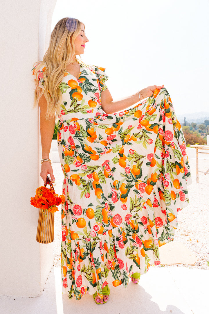 Trixie Dress in Citrus - FINAL SALE