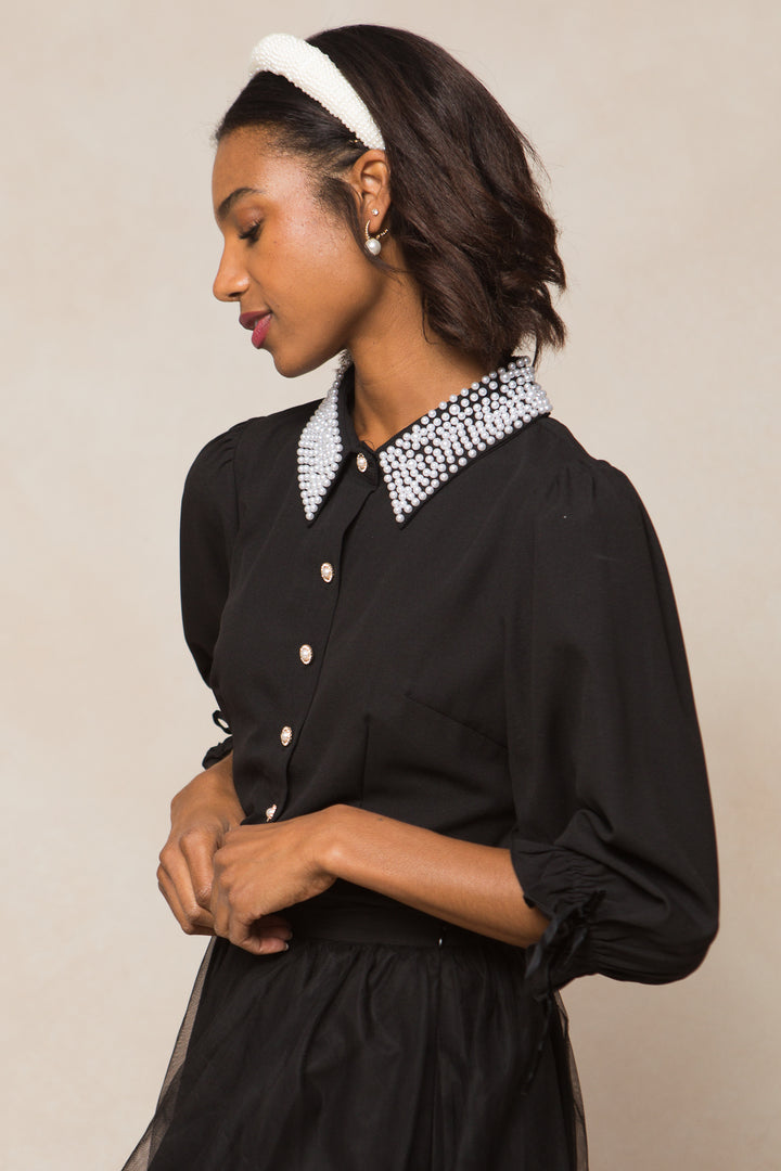 Vidita Blouse in Black - FINAL SALE