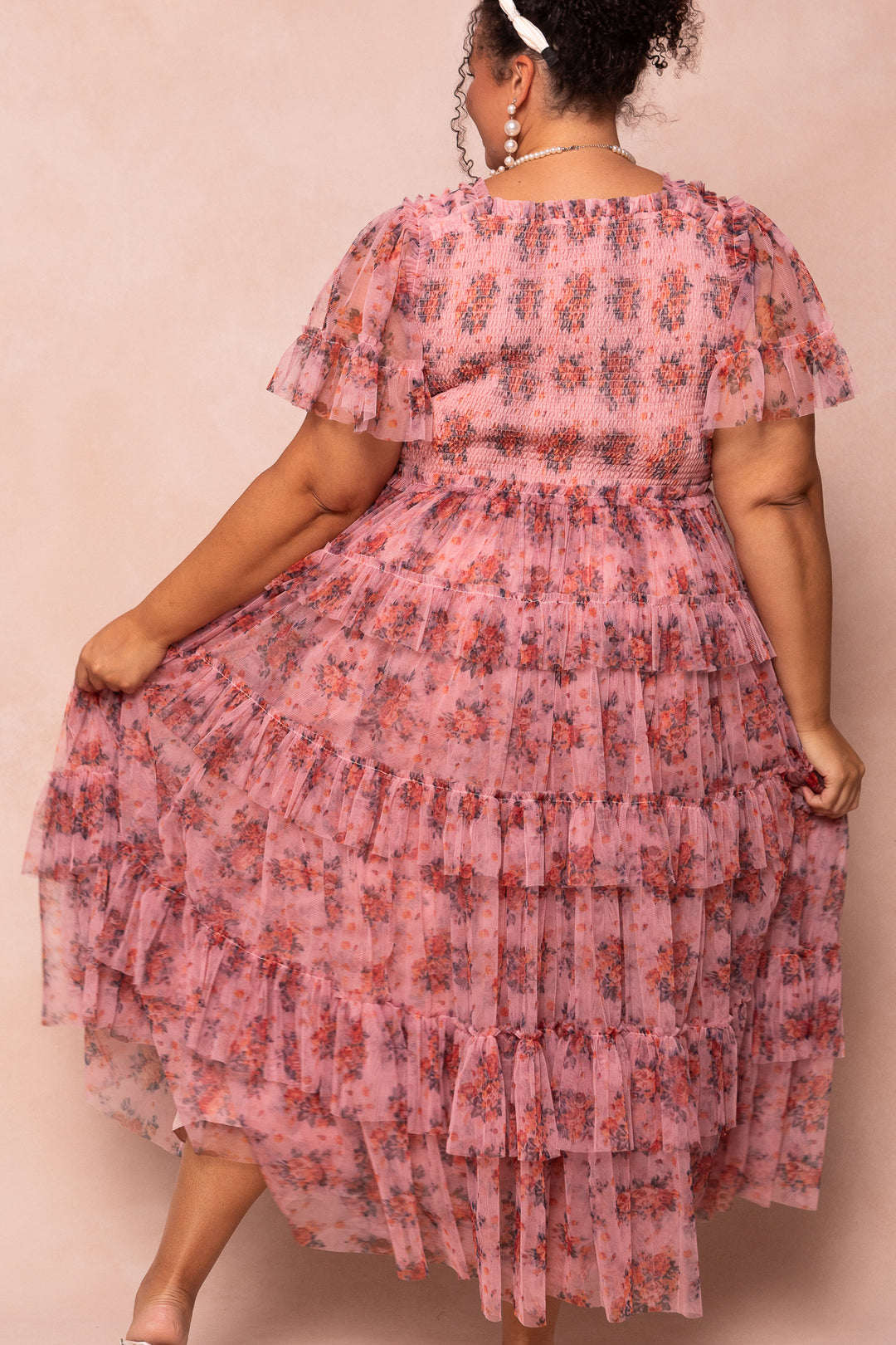 Vienna Dress in Pink Floral