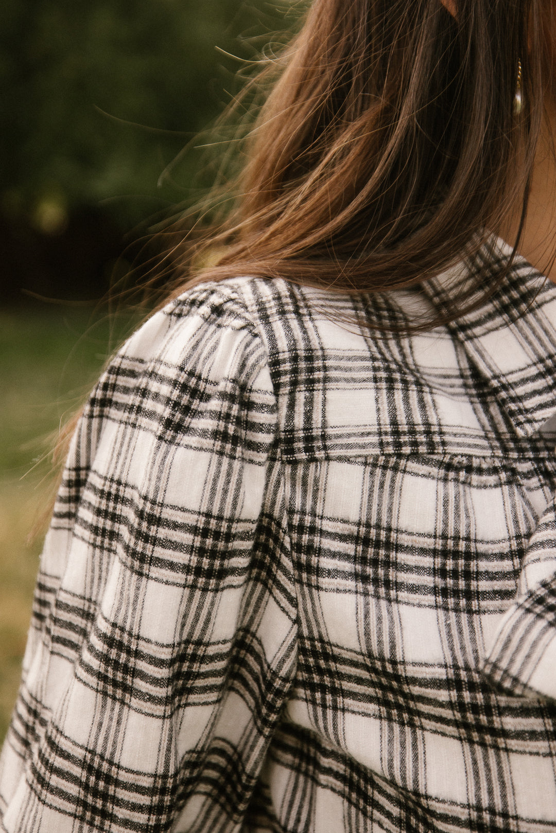 Genevieve Blouse in Plaid - FINAL SALE