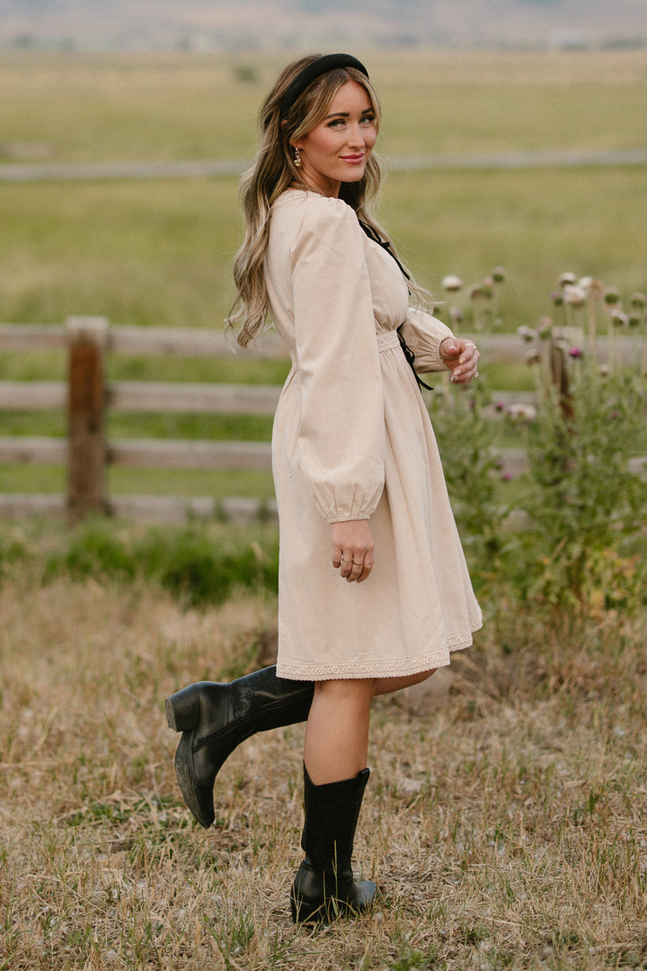 Fallon Dress in Oatmeal - FINAL SALE