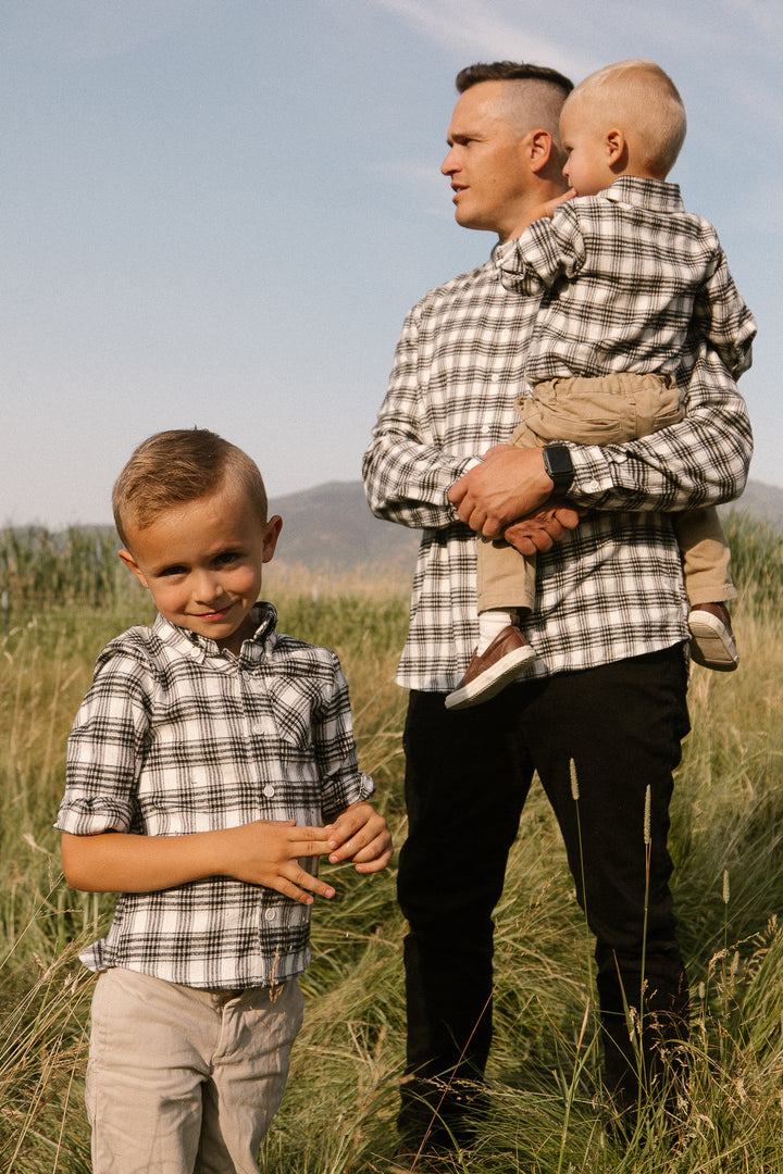 Boys John Shirt in Genevieve Plaid - FINAL SALE