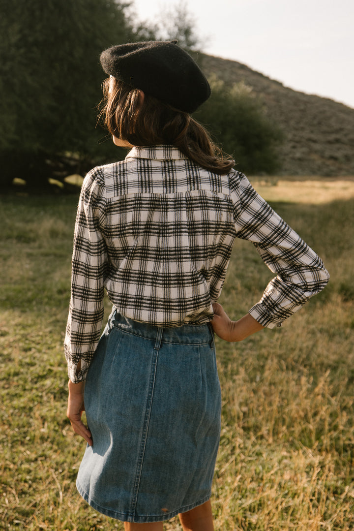 Mini Genevieve Blouse in Plaid - FINAL SALE