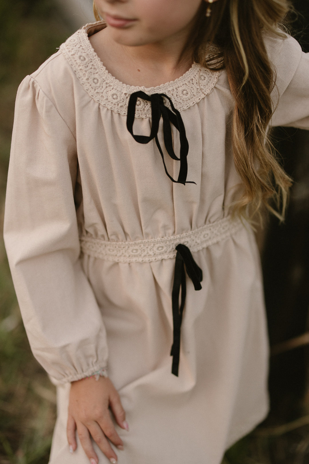 Mini Fallon Dress in Oatmeal - FINAL SALE