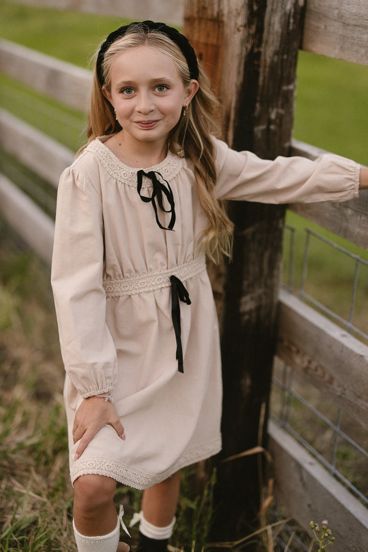 Mini Fallon Dress in Oatmeal - FINAL SALE