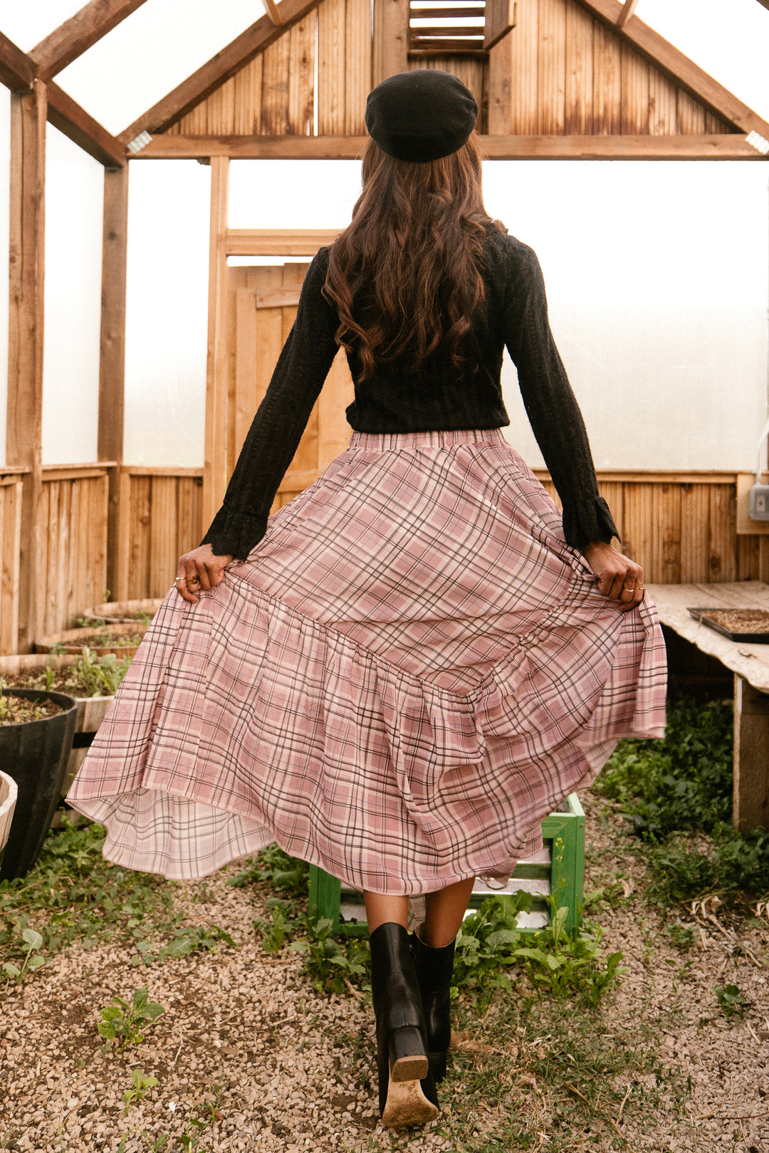 Monroe Skirt in Plaid - FINAL SALE