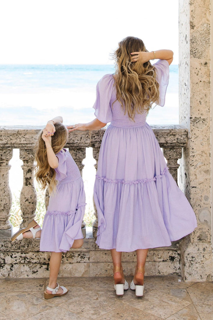 Lennon Dress in Lavender-Adult