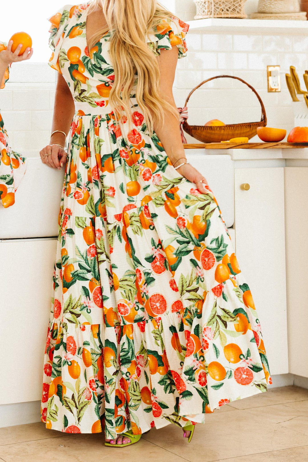 Trixie Dress in Citrus - FINAL SALE