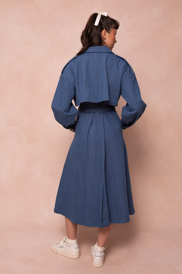 West End Trench in Denim