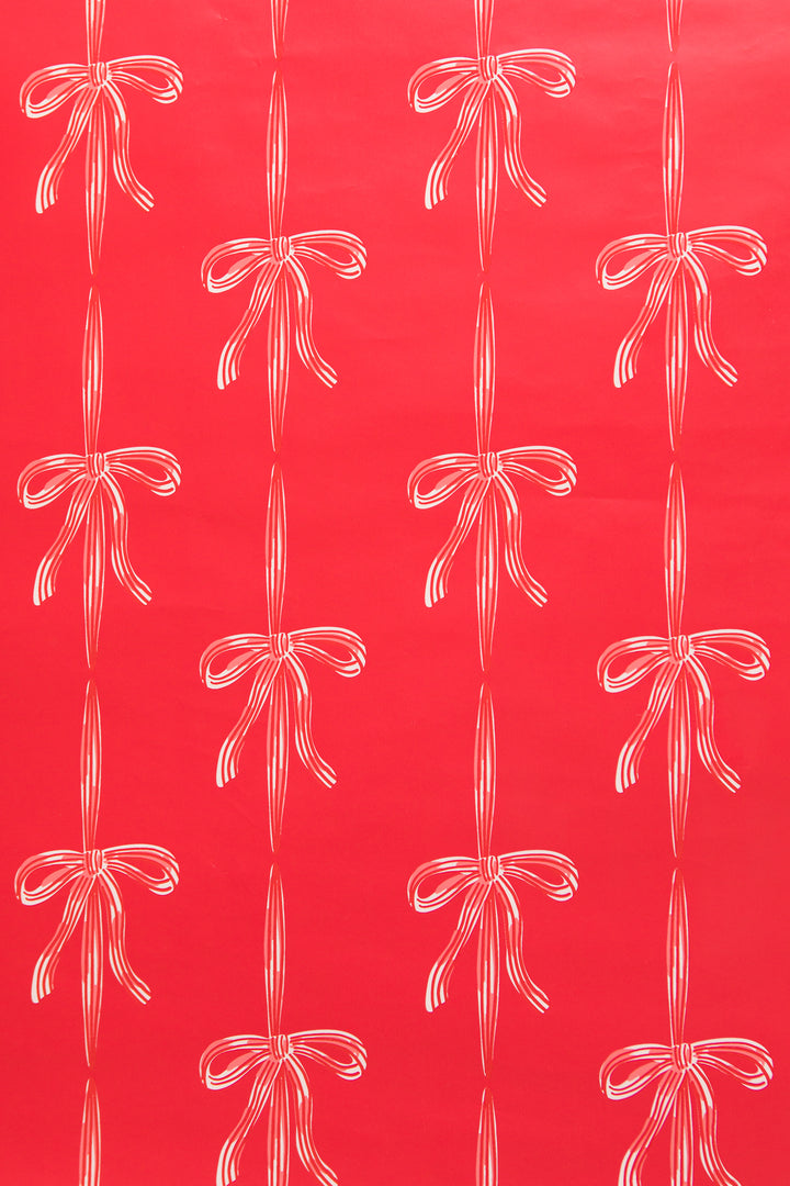 Wrapping Paper in Red Bowie Print