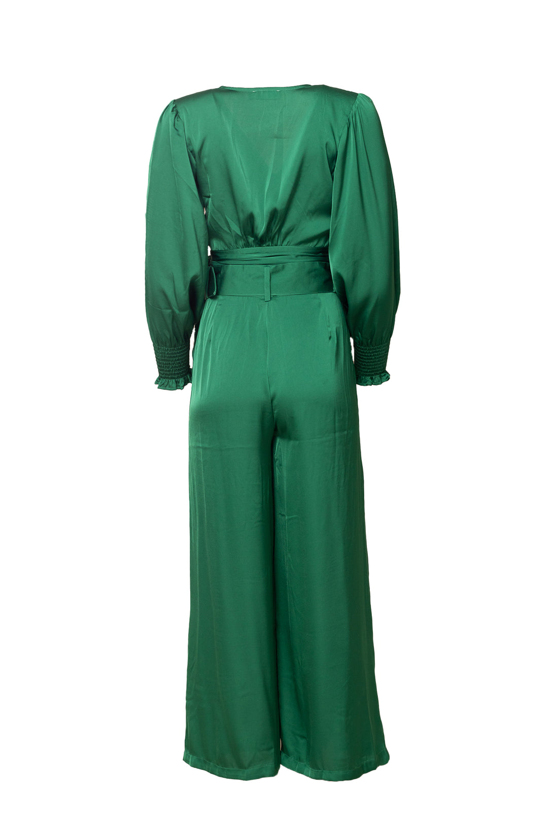 Zendaya Pants in Emerald Satin - FINAL SALE