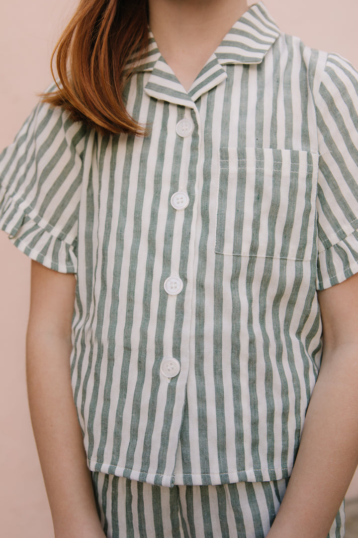 Mini Zuma Set in Green Stripe