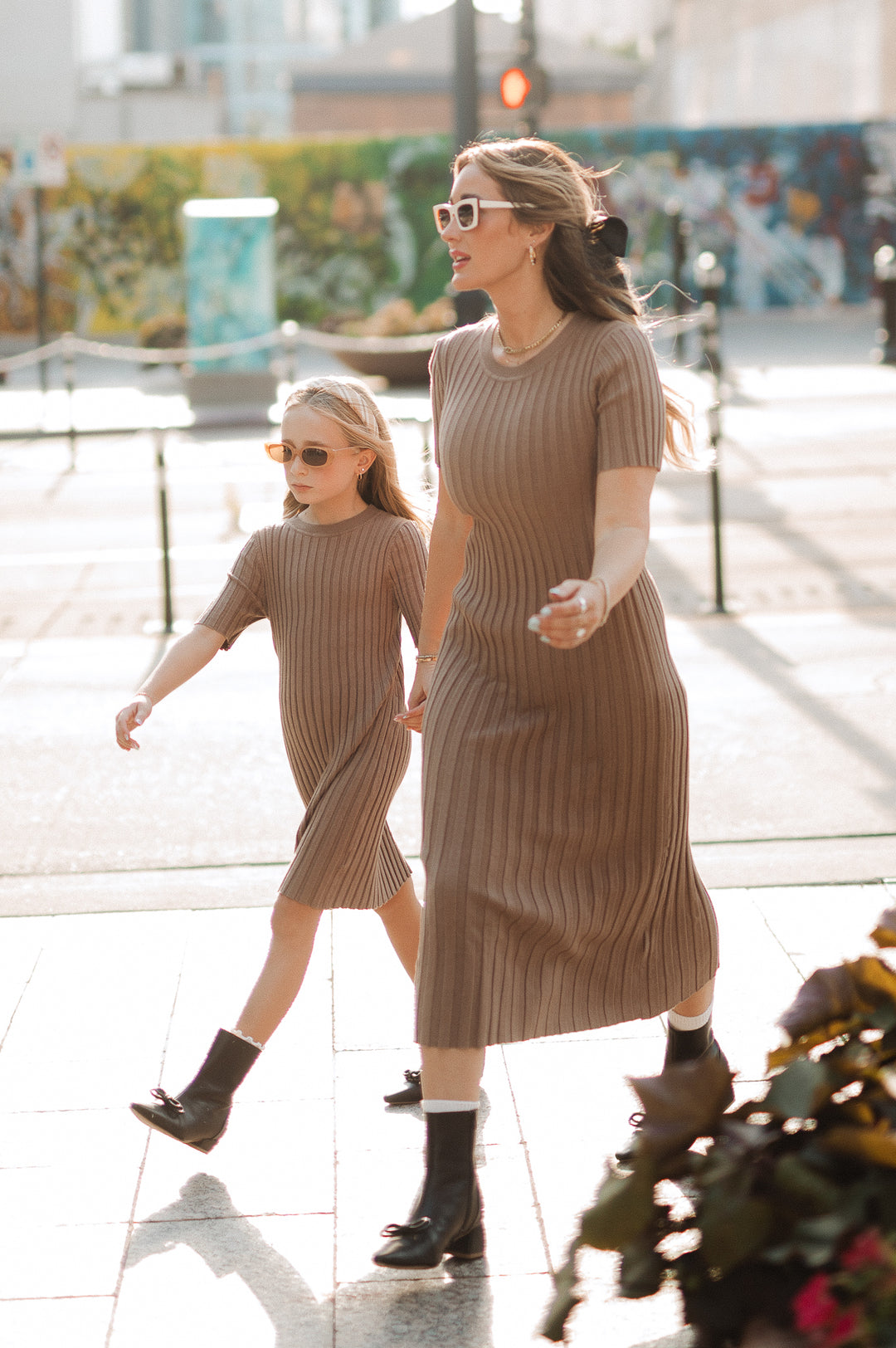 Mini Alexa Dress in Taupe - FINAL SALE