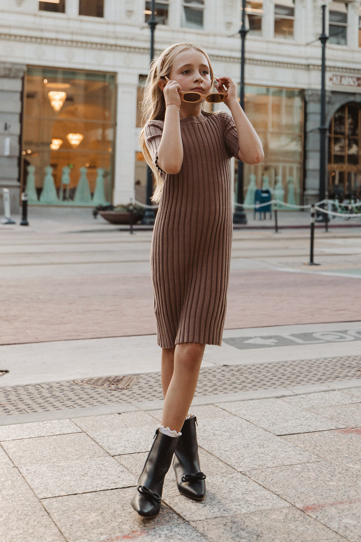 Mini Alexa Dress in Taupe - FINAL SALE