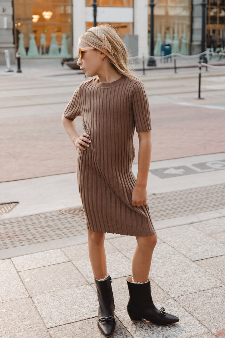 Mini Alexa Dress in Taupe - FINAL SALE