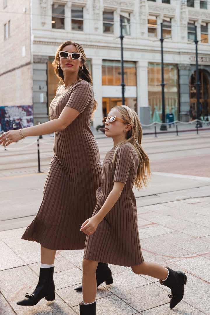 Mini Alexa Dress in Taupe - FINAL SALE