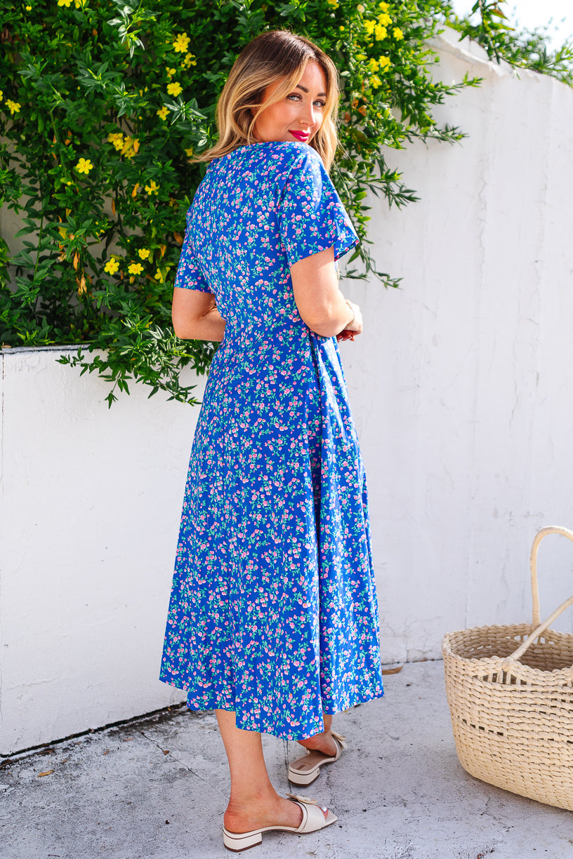 Allie Dress in Royal Blue - FINAL SALE