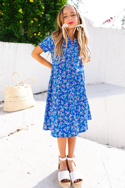 Mini Allie Dress in Royal Blue - FINAL SALE