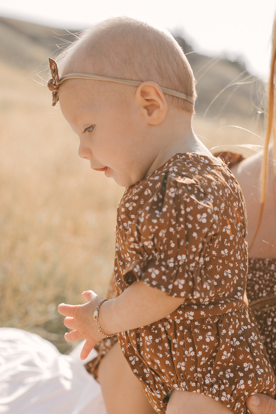 Baby Headband in Amber Floral