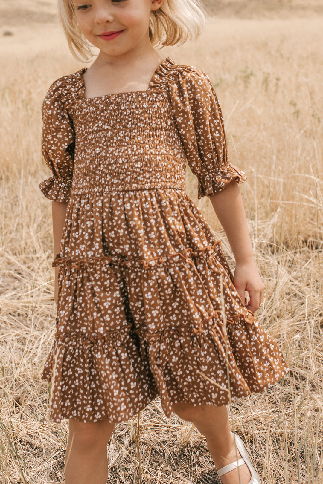 Mini Madeline Dress in Amber Floral