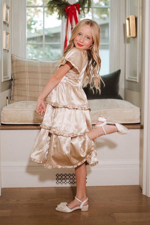 Mini Arabelle Dress In Champagne - FINAL SALE