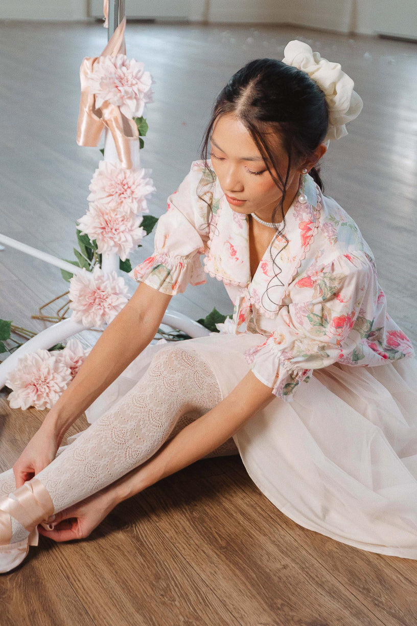 Elisa Blouse in Pink Floral