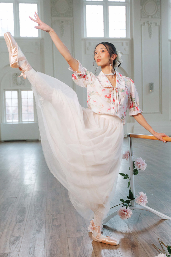 Brigitte Skirt in Cream Tulle