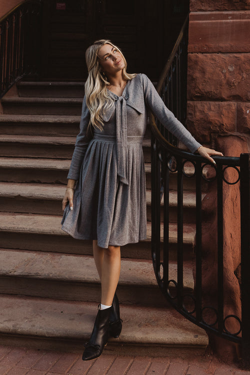 Beau Dress in Gray - FINAL SALE