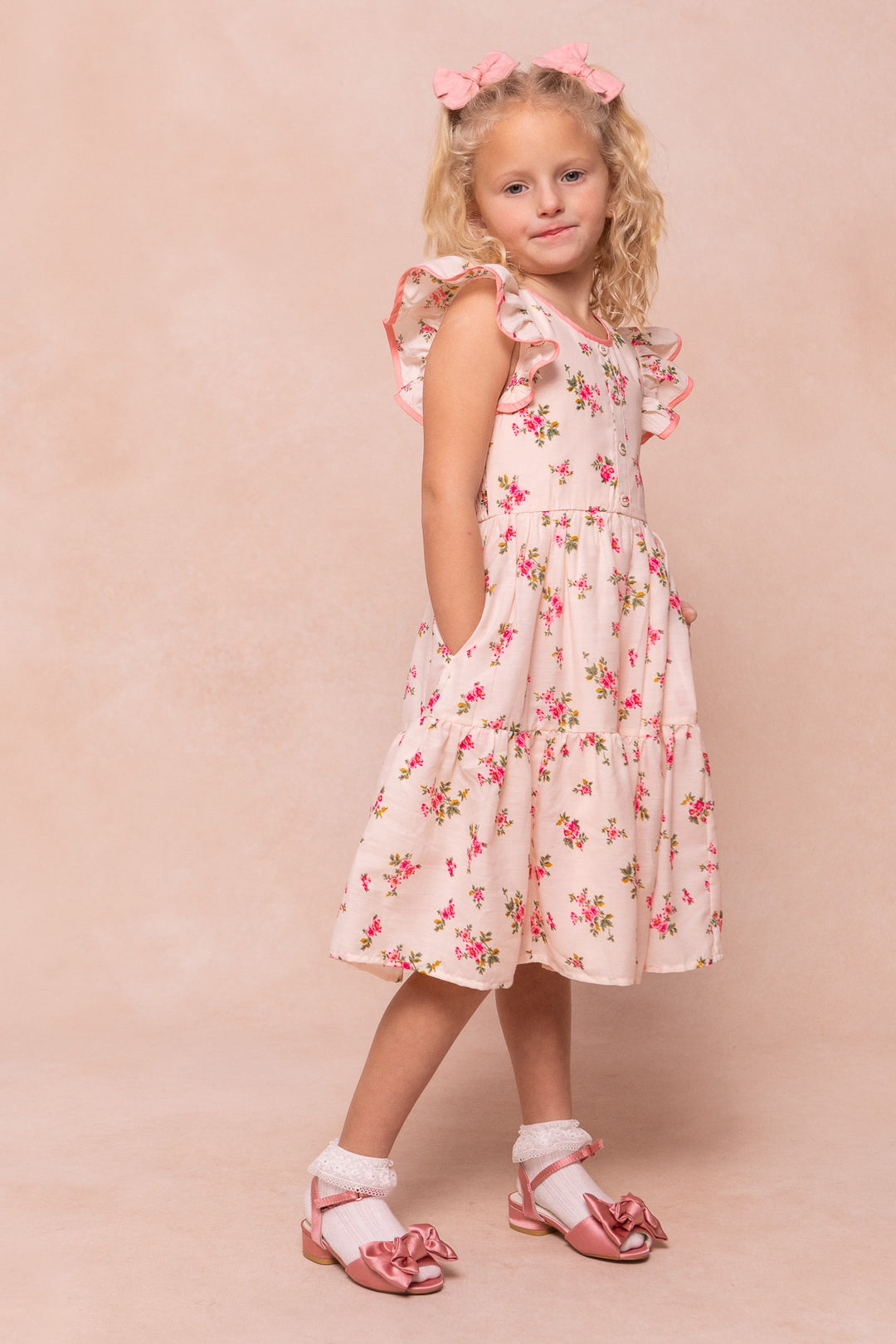 Mini Nola Dress in Pink Floral