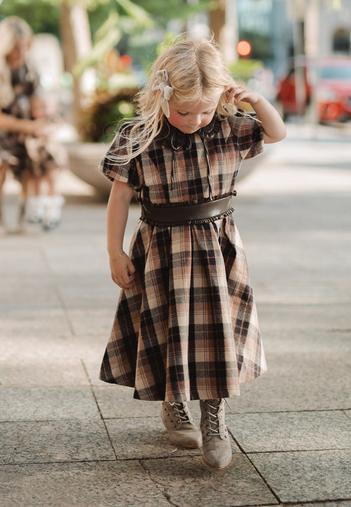 Mini Celine Dress in Plaid - FINAL SALE