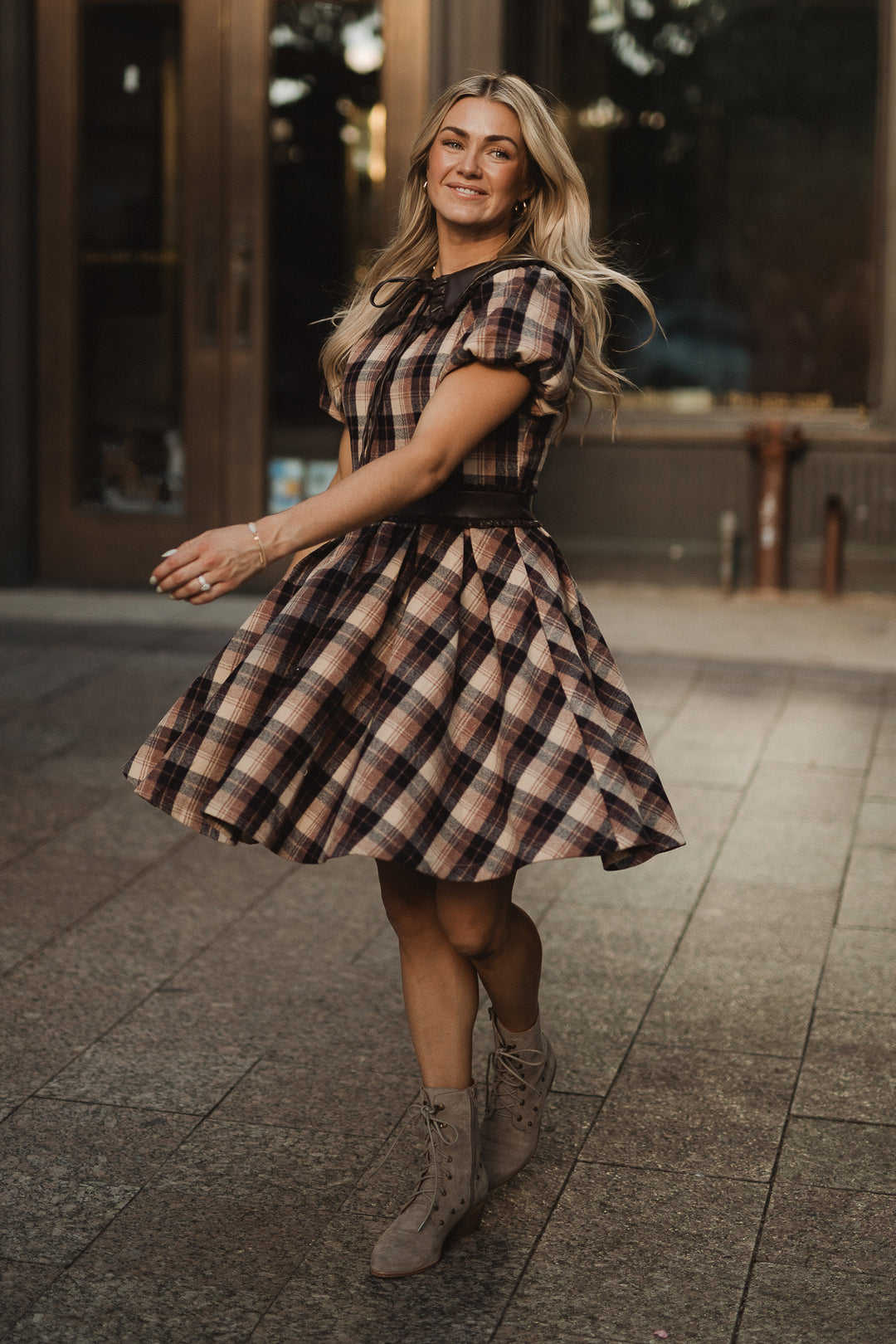 Celine Dress in Plaid - FINAL SALE