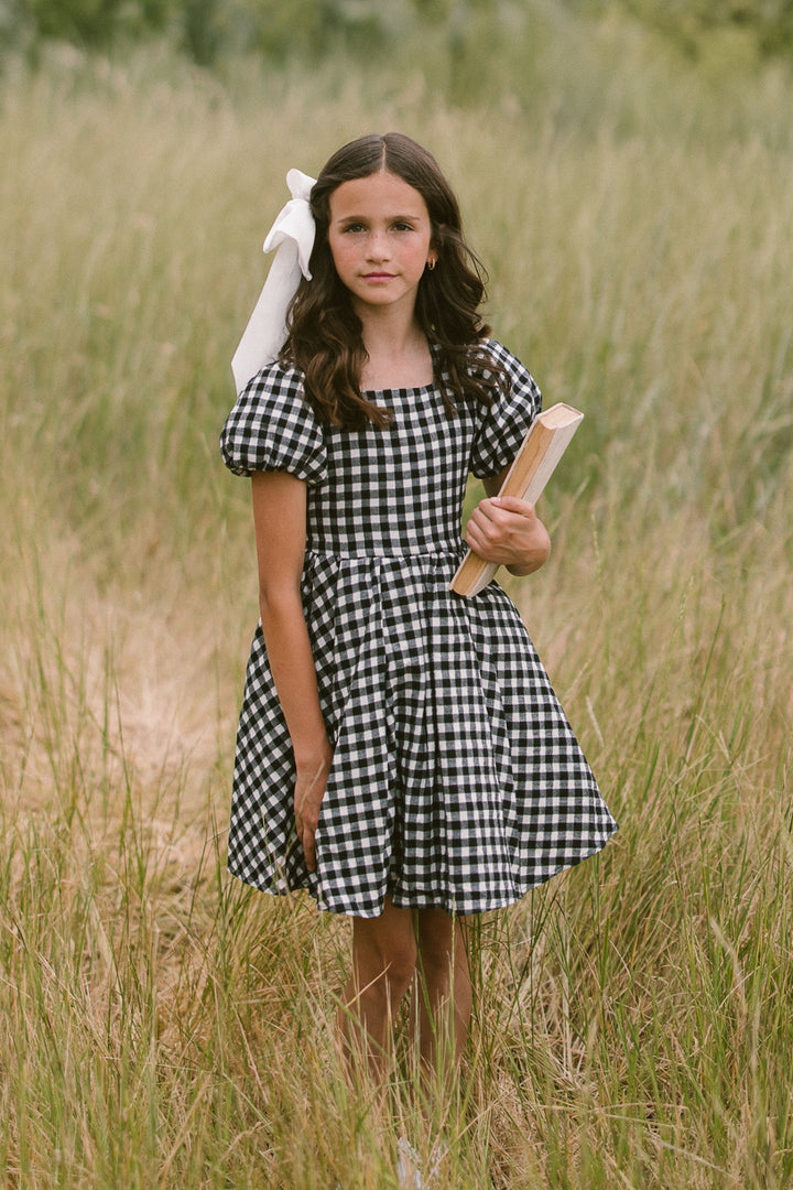 Mini Cupcake Dress in Black Gingham - FINAL SALE