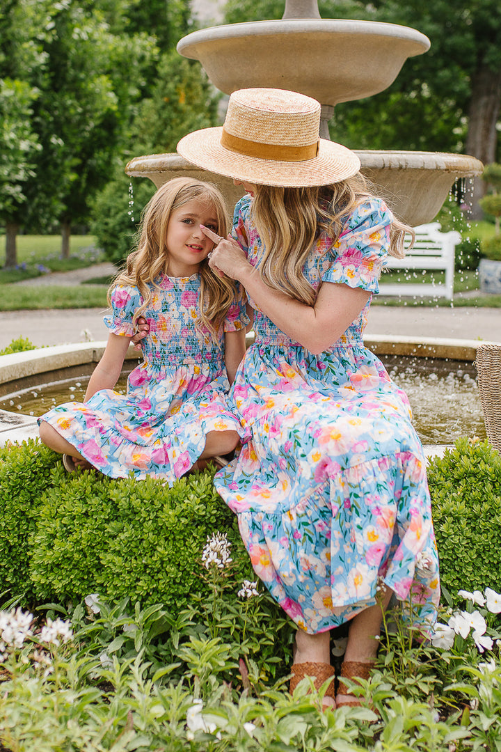 Mini Delia Dress in Blue