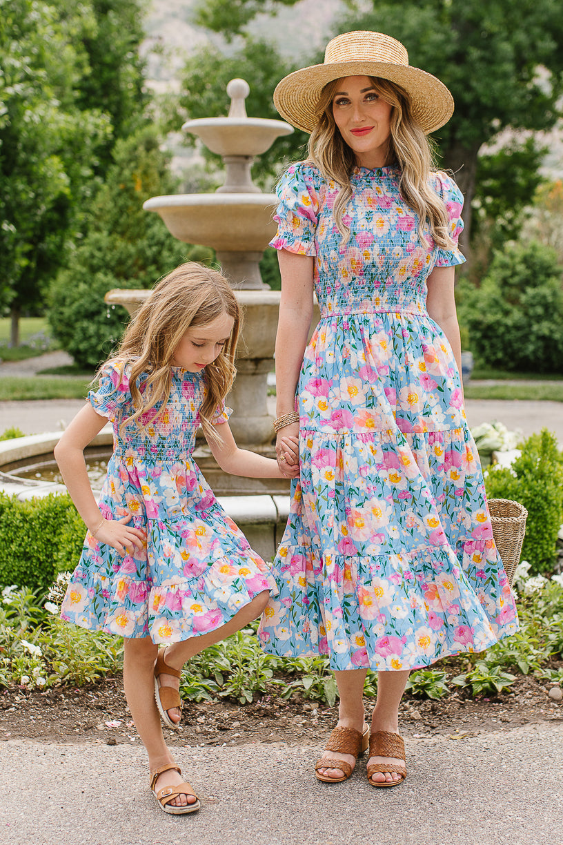 Mini Delia Dress in Blue