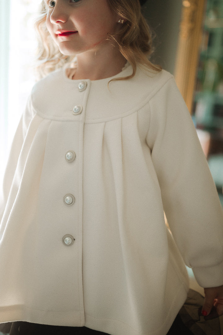 Mini Della Coat in Cream - FINAL SALE