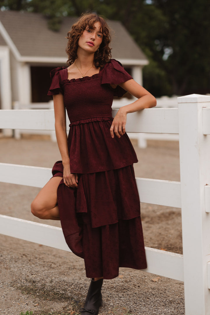 Alana Dress in Mahogany - FINAL SALE